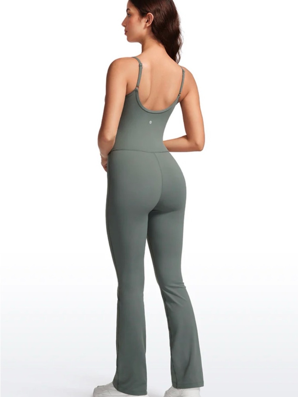 CRZ Yoga Women's Brown Spaghetti Strap Jumpsuit - Picture 7 of 7